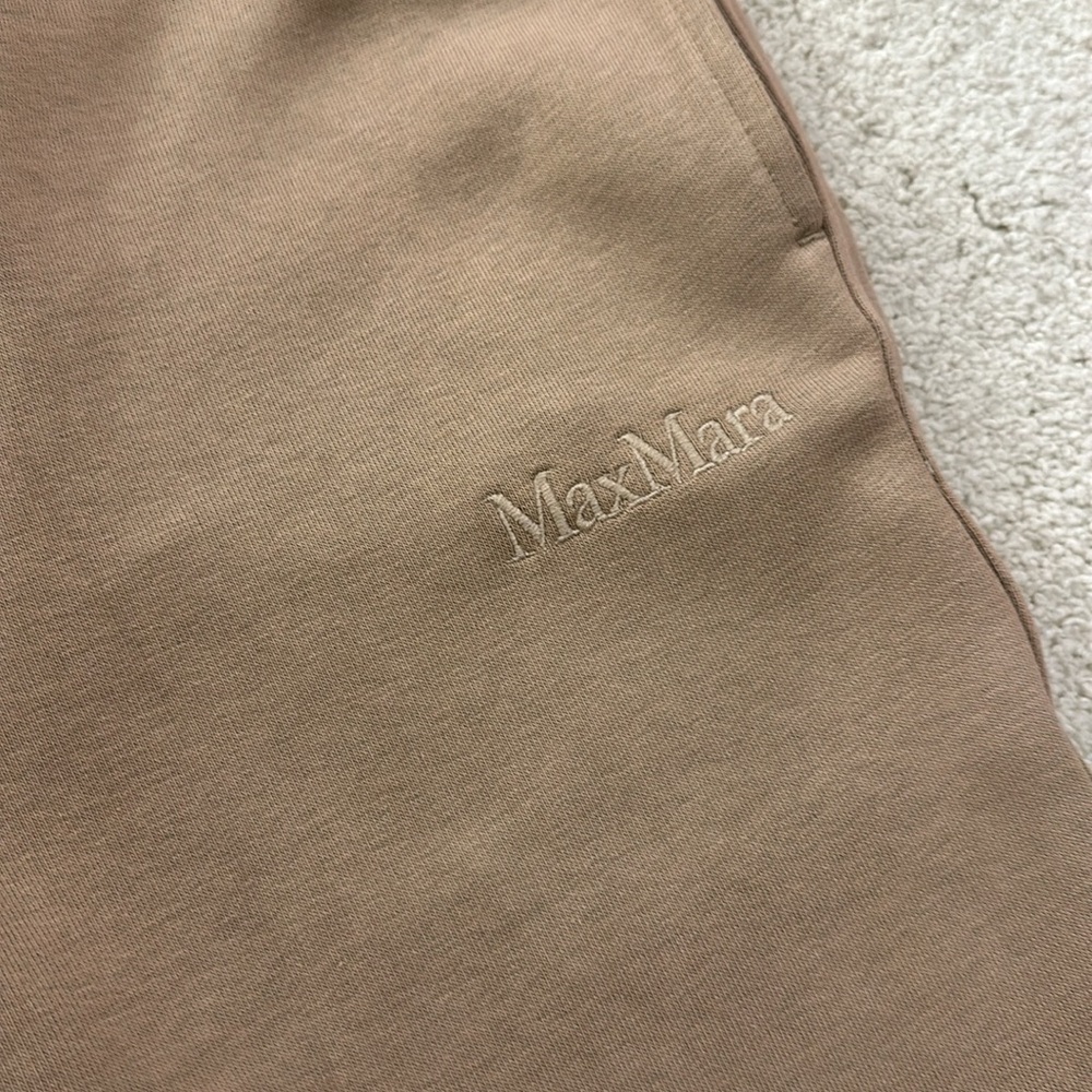 BRAND NEW WITH TAGS MaxMara Fleece Joggers Sz XS Beige
